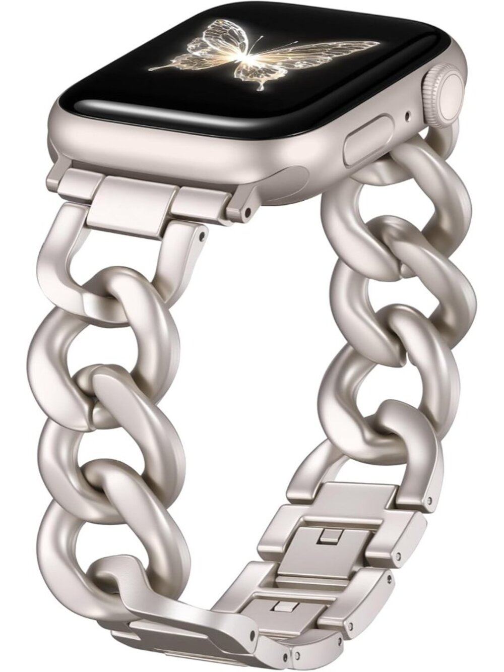 Slim Gold Band Compatible with Apple Watch Bands for Women 40mm 42mm